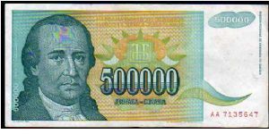 500'000 Dinara

Pk 131 Banknote