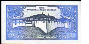 Banknote from Bhutan