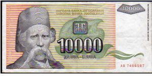 10'000 Dinara

Pk 129 Banknote