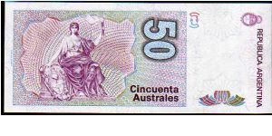 Banknote from Argentina