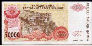 *REPUBLIC of SERBIA KRAJINA*
_________________

50'000 Dinara

Pk R21a Banknote