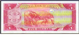 Banknote from Liberia