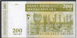 Banknote from Madagascar