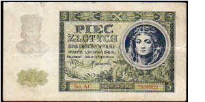 5 Zlotych Banknote