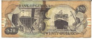 Banknote from Guyana