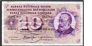 10 Francs

Pk 45o Banknote