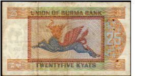 Banknote from Myanmar