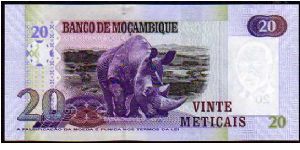 Banknote from Mozambique