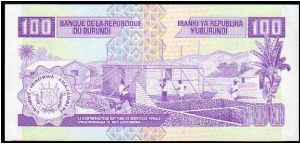 Banknote from Burundi