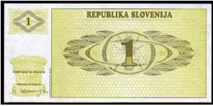 Banknote from Slovenia