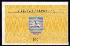 Banknote from Lithuania