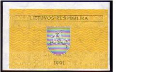 Banknote from Lithuania