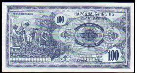 100 Denar__
Pk 4 Banknote