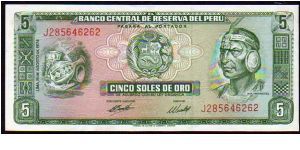 5 Soles de Oro

Pk 106 Banknote