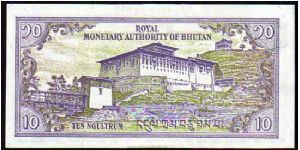 Banknote from Bhutan