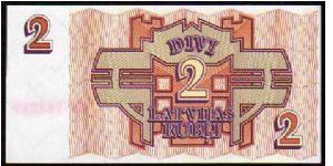 Banknote from Latvia