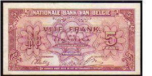 5 Francs=1 Belgas__
Pk 121 Banknote