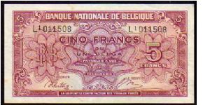 Banknote from Belgium