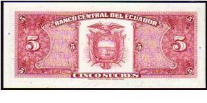 Banknote from Ecuador