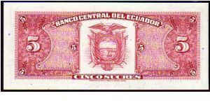 Banknote from Ecuador