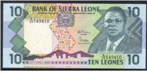 P-15 10 leones Banknote