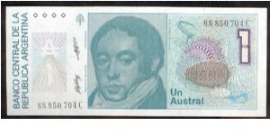 Argentina 1 Austral 1985 P323b. Banknote