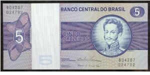 Brazil 5 Cruzeiros 1974 P192c Banknote
