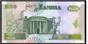 Banknote from Zambia