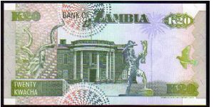 Banknote from Zambia