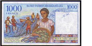 Banknote from Madagascar