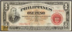 p89c 1941 1 Peso Naval Aviator's Note Banknote