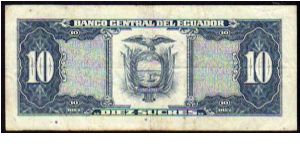 Banknote from Ecuador