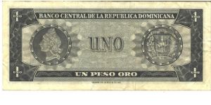 Banknote from Dominican Republic