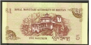 Banknote from Bhutan