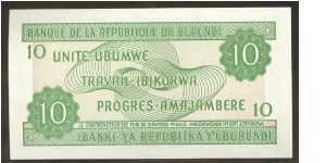 Banknote from Burundi