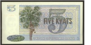 Banknote from Myanmar