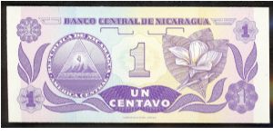 Banknote from Nicaragua