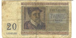 Banknote from Belgium