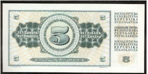 Banknote from Yugoslavia