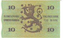 Banknote from Finland