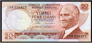 20 Turk Lirasi
Pk 187b

(L.1970) Banknote