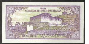 Banknote from Bhutan