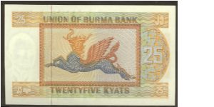 Banknote from Myanmar