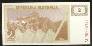 Slovenia 2 Tolajev 1990 P2. Banknote