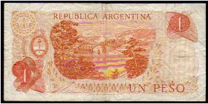 Banknote from Argentina