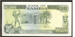 Banknote from Zambia