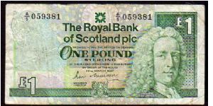 1 Pound
Pk 346 Banknote