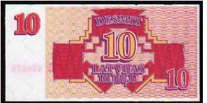 Banknote from Latvia