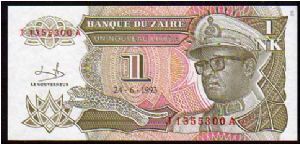 *ZAIRE*
__

1 Nouveau Likuta__
pk# 47__24.06.1993
 Banknote