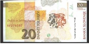 Banknote from Slovenia